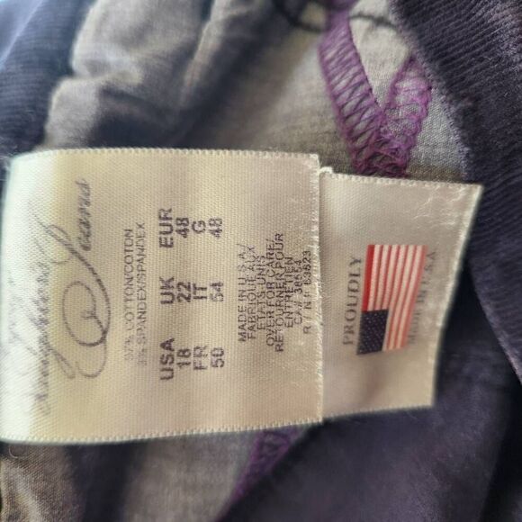 Not your daughter's jeans women's size 18 plus size black corduroy pants - Picture 6 of 8